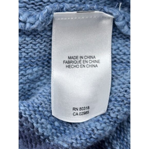 Lucky Brand Blue Striped Baja Hoodie M/M Cotton Blend Pullover With Front Pocket - Picture 5 of 11